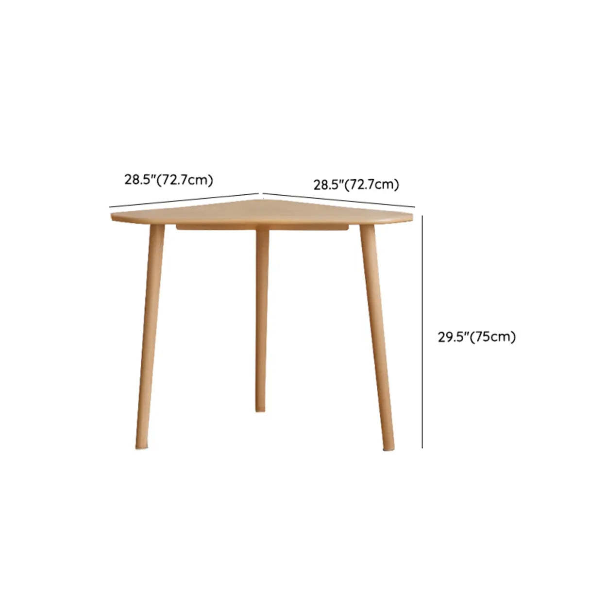 Natural Free-Form Wood Butcher Block Small Writing Desk