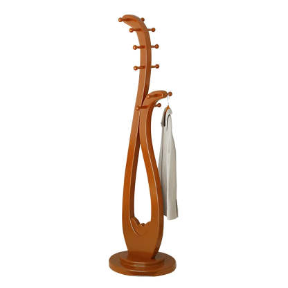 Decorative Cherry Wood Freestanding Coat Rack