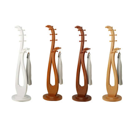 Decorative Cherry Wood Freestanding Coat Rack