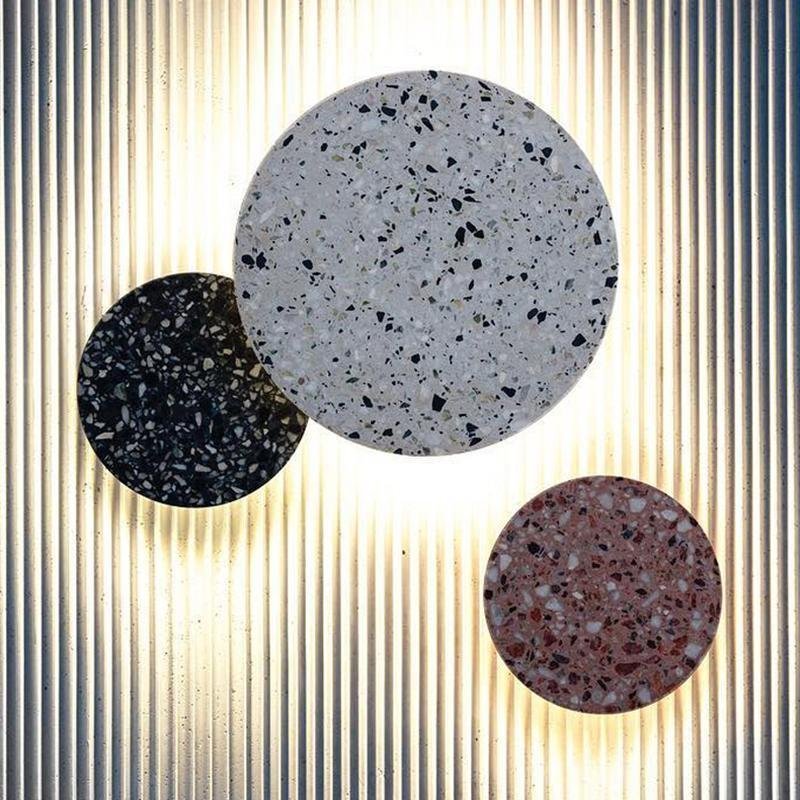 Terrazzo Minimalist LED Outdoor Wall Lights Waterproof Porch Lighting-Lighom