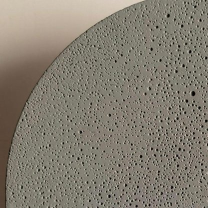 Outdoor Round Gray Concrete LED Wall Flush Lights Accent Landscape Lighting-Lighom