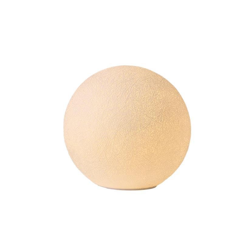 Resin Round Ball Moon LED Waterproof White Modern Outdoor Light Fence Lights-Lighom