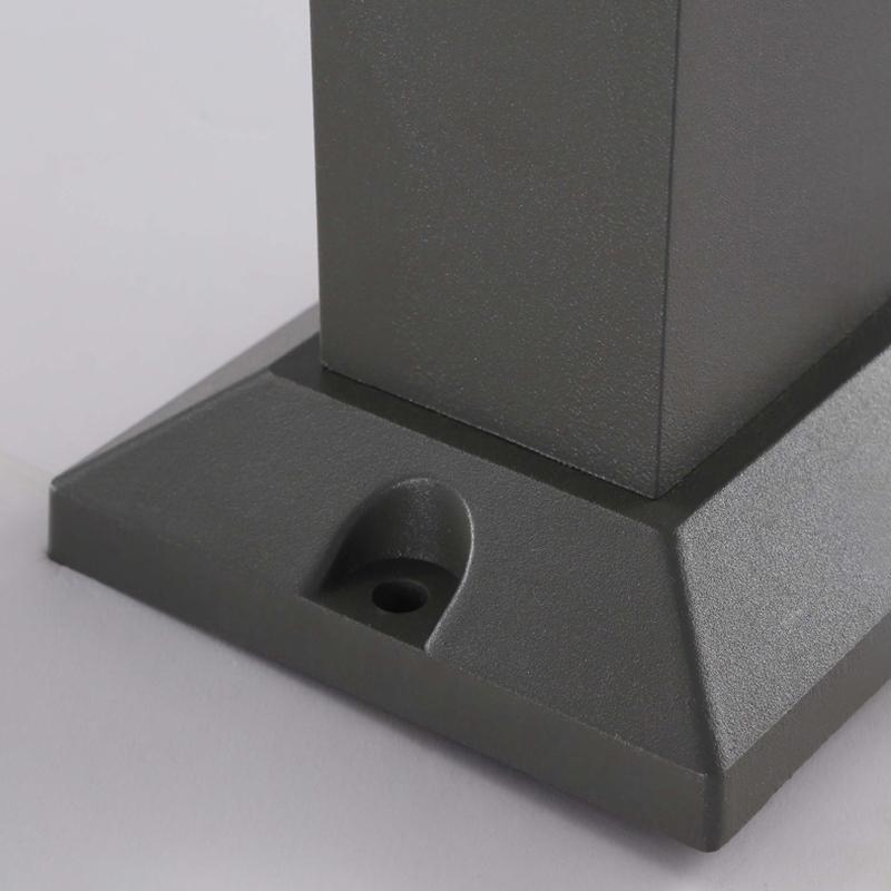 Sleek Cuboid Black Aluminum LED Pathway Lights Waterproof and Minimalist Design-Lighom