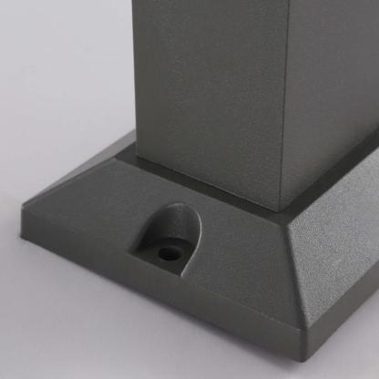Sleek Cuboid Black Aluminum LED Pathway Lights Waterproof and Minimalist Design-Lighom