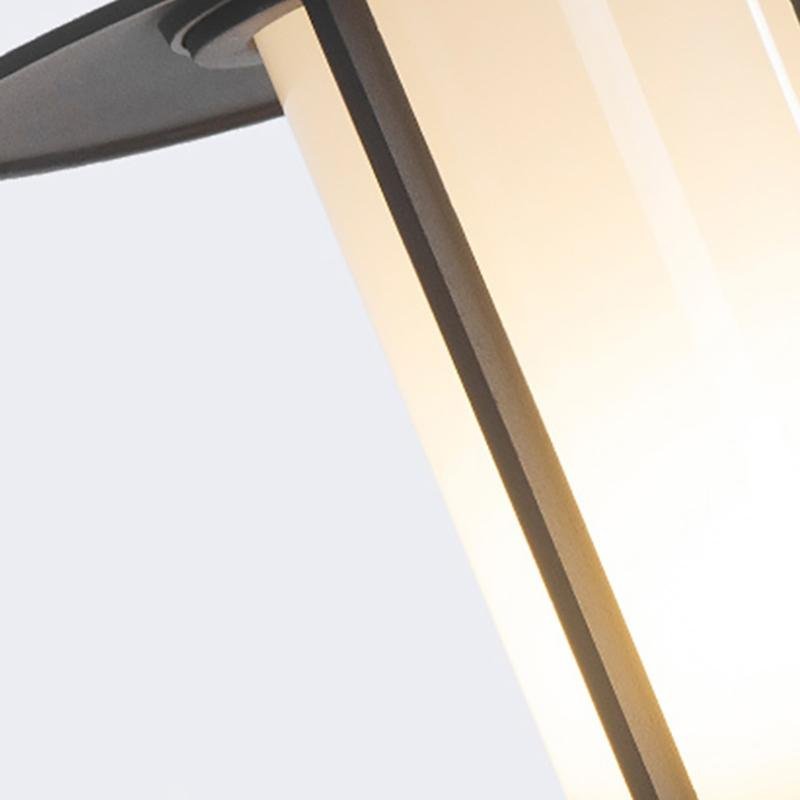 Top Hats Shape Aluminum LED Waterproof Black Retro Outdoor Wall Lights-Lighom