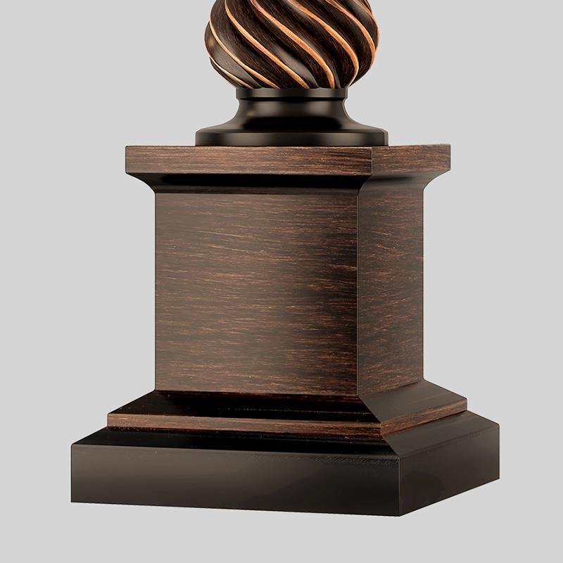 24" Rustic Bronze Resin Traditional Lamp