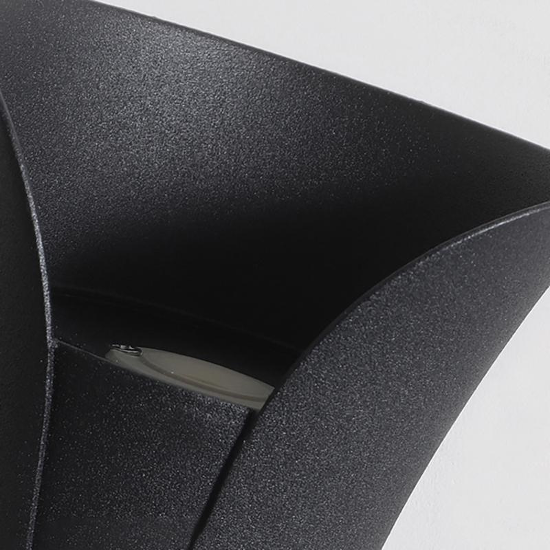 Curved LED Up and Down Lighting Waterproof Modern Outdoor Wall Lights-Lighom
