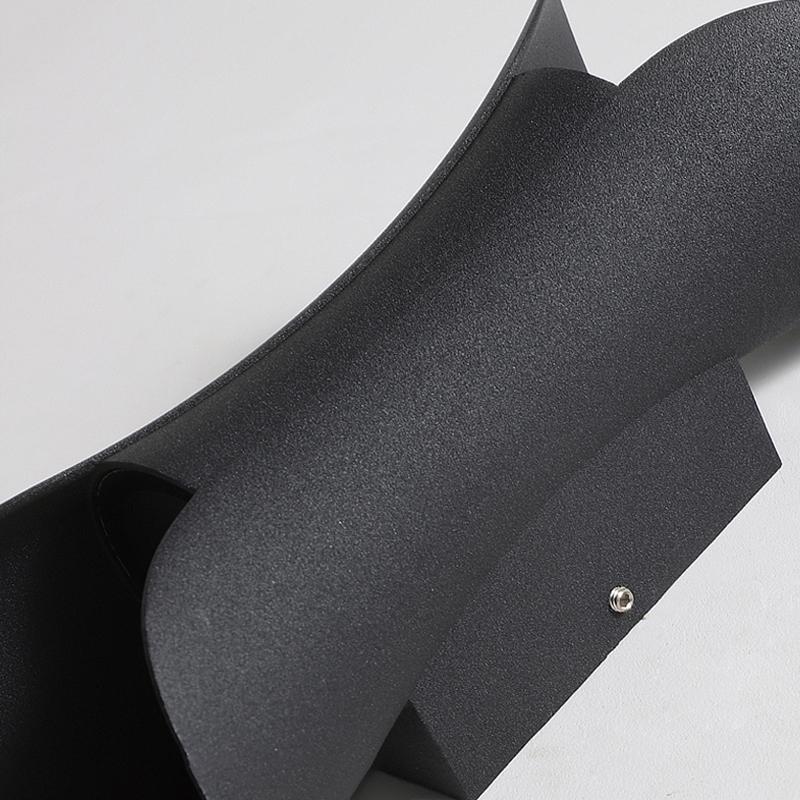 Curved LED Up and Down Lighting Waterproof Modern Outdoor Wall Lights-Lighom