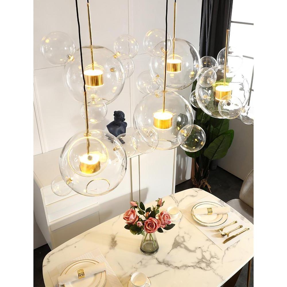 Globe Bubble Glass Pendant Light Modern Pendant Lighting-Lighom