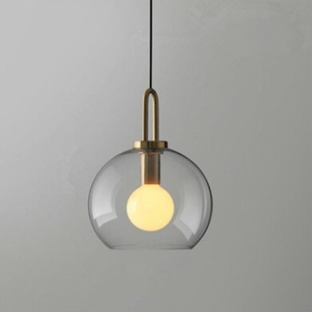 Nordic Style Modern Metal Glass Globe Island Design Industrial Pendant Lighting Ceiling Light-Lighom