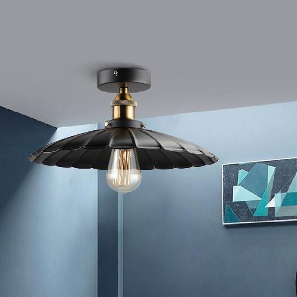 Circular Teardrop Pendant Light Industrial Hallway Lighting LED Ceiling Light-Lighom