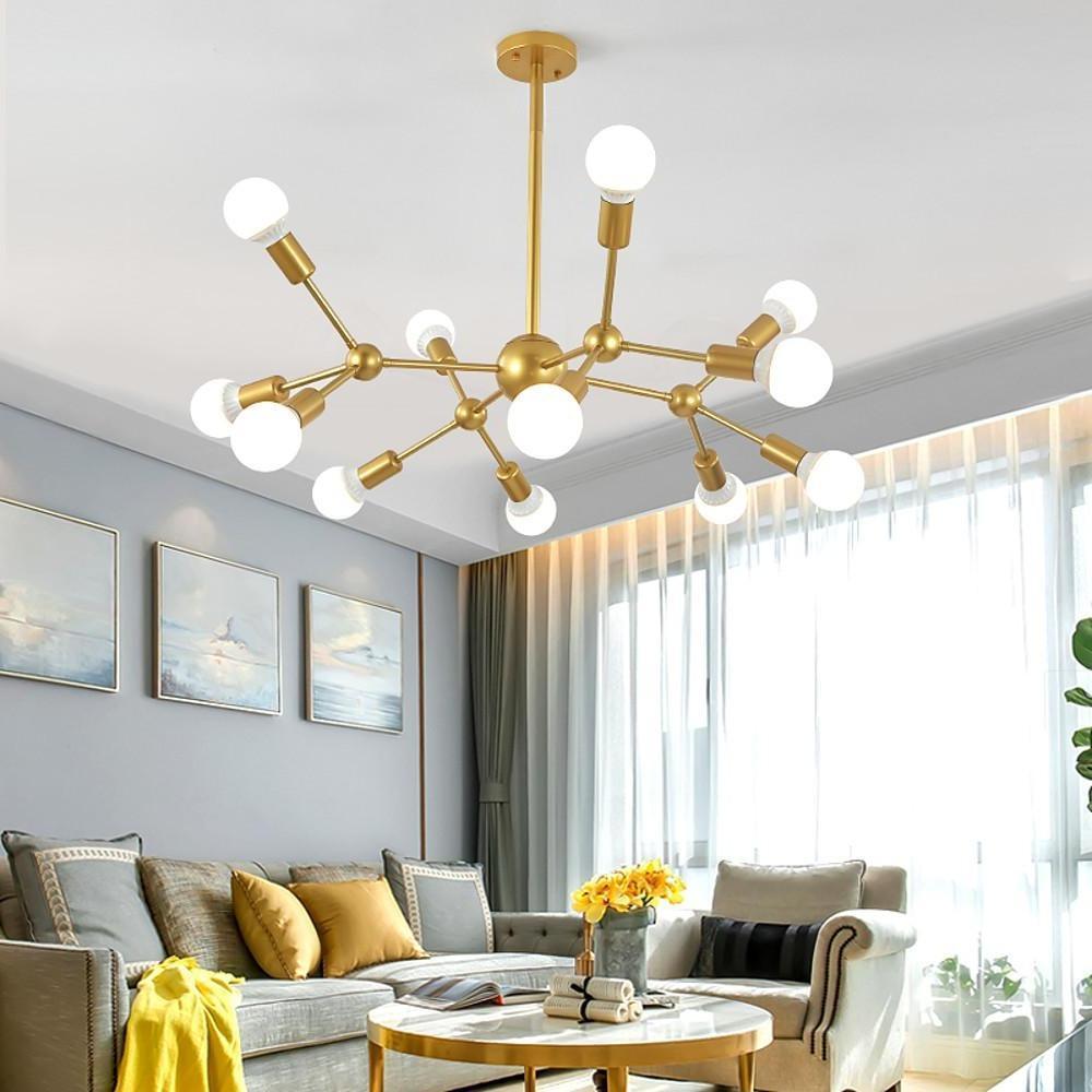 Nordic Sputnik Chandelier Bubble Chandelier Brass Chandelier 12 Bulbs-Lighom