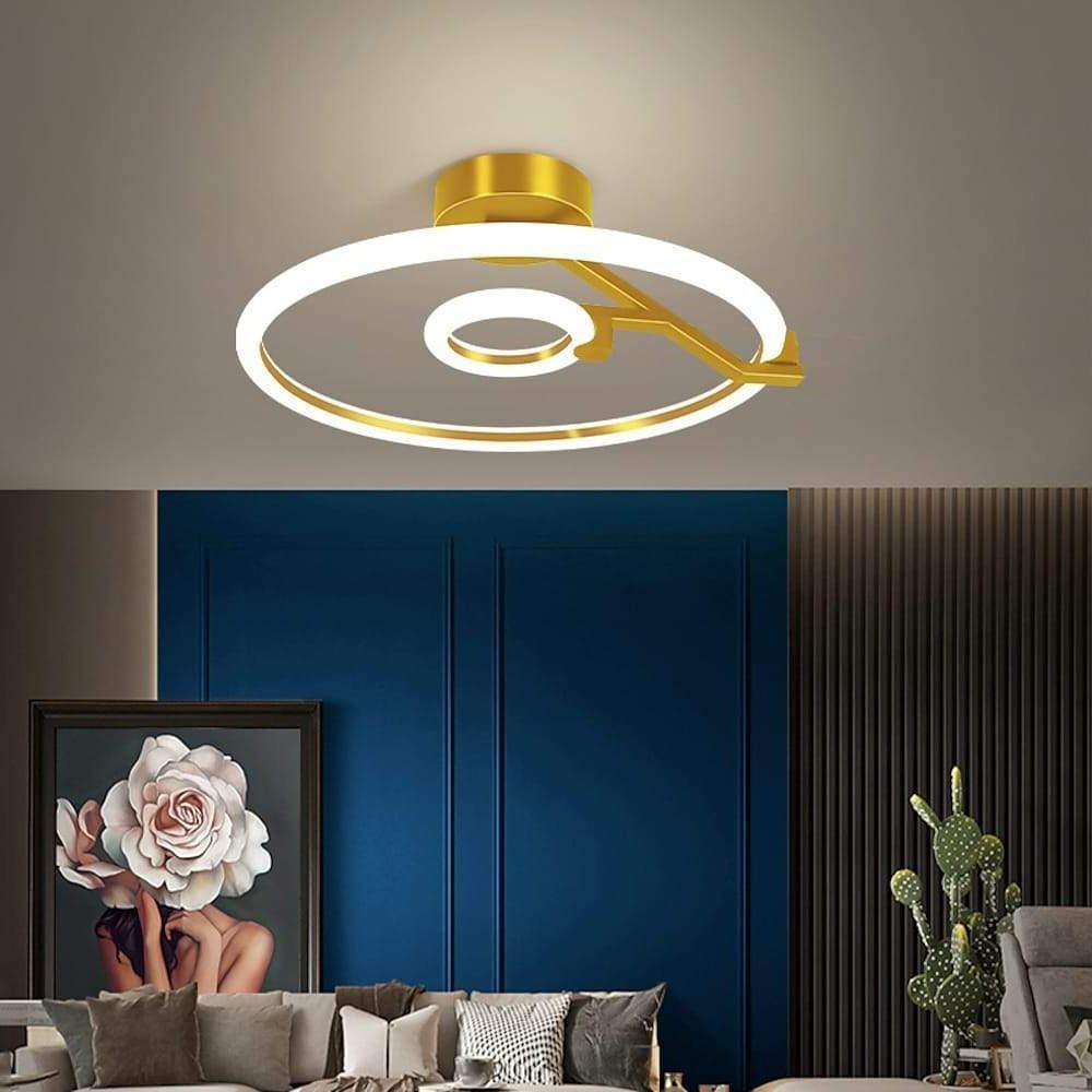 Rings Flush Mount Ceiling Light Abitrary LED Light-Lighom