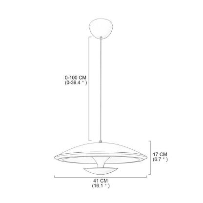 Artistic Novelty Modern Island Chandelier Acrylic Metal Ceiling Light-Lighom