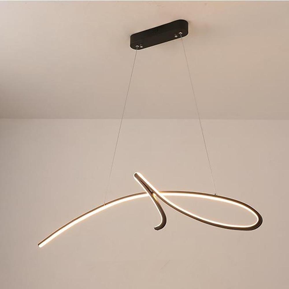 Abstract Artistic Wave Aluminum Chandelier