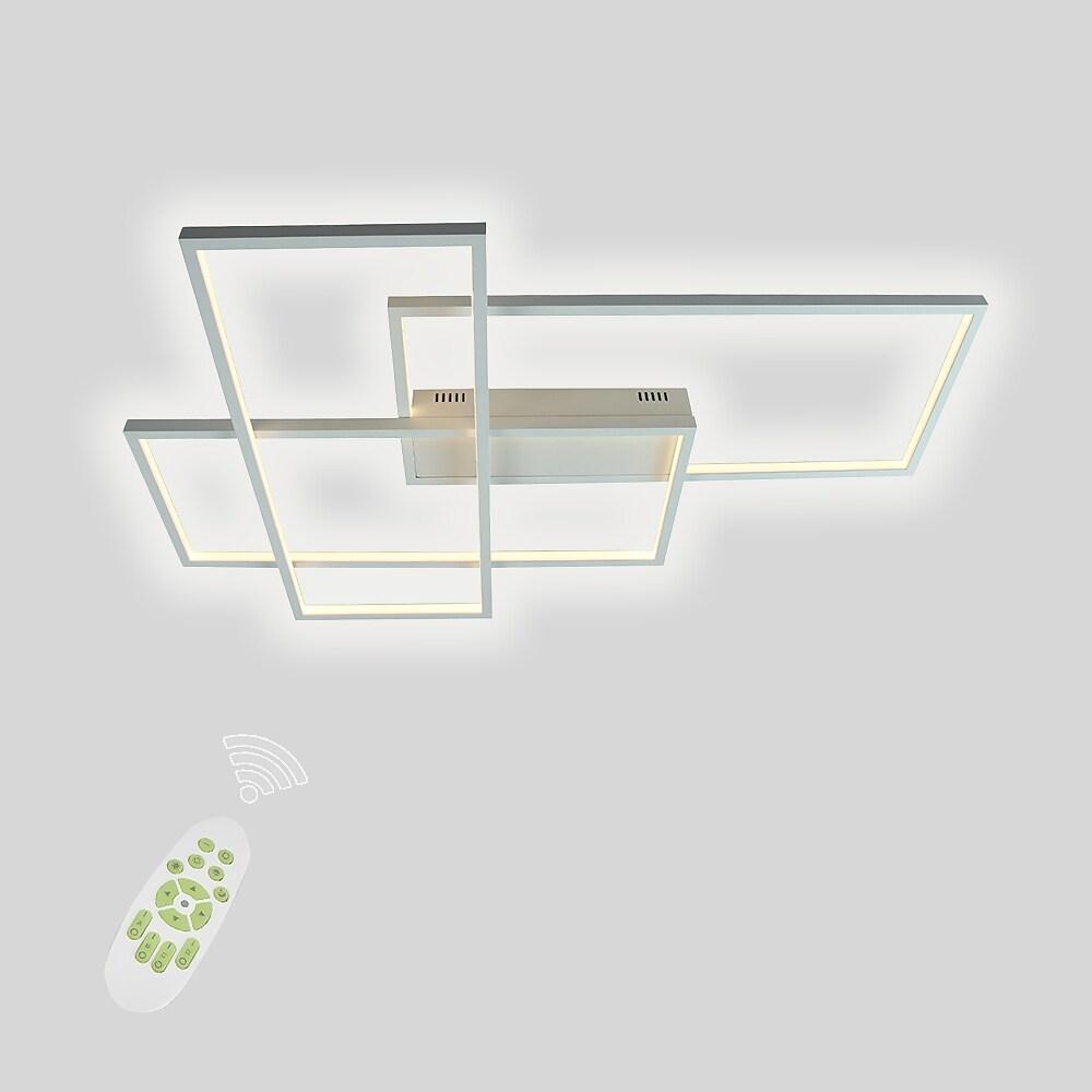 Overlapping Aluminum Flush Mount Light