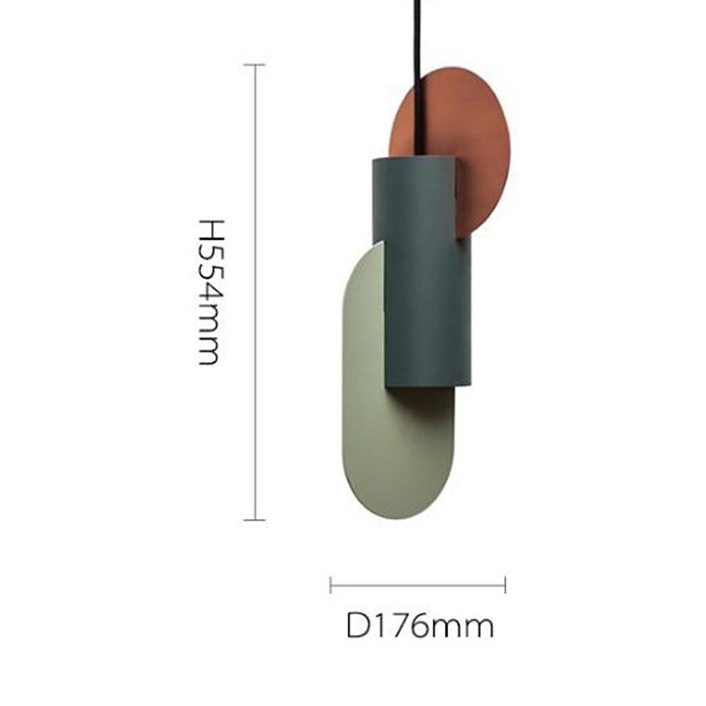 Geometric Plated Metal LED Modern Pendant