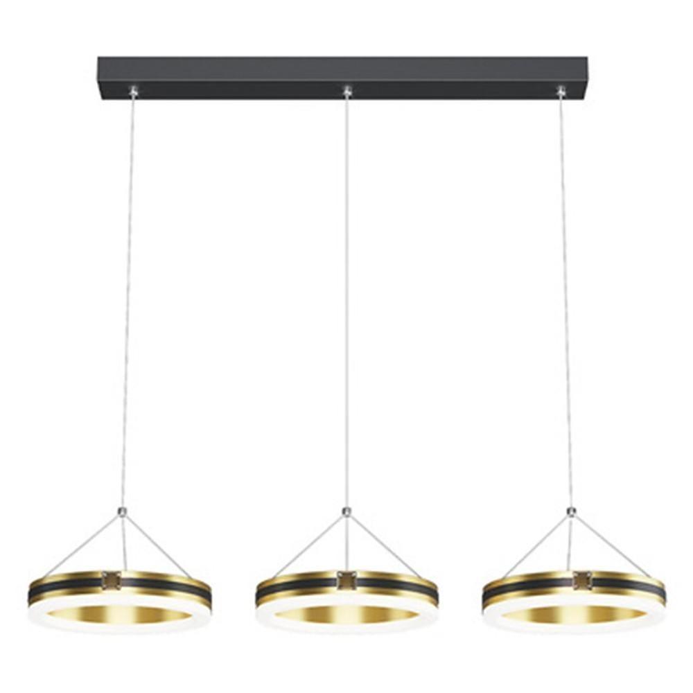 3 Circles Dimmable LED Modern Chandeliers Pendent Lighting Ceiling Lamp-Lighom