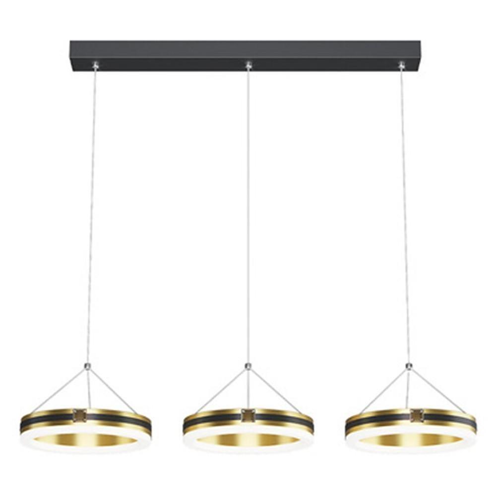 3 Circles Dimmable LED Modern Chandeliers Pendent Lighting Ceiling Lamp-Lighom