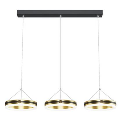 3 Circles Dimmable LED Modern Chandeliers Pendent Lighting Ceiling Lamp-Lighom