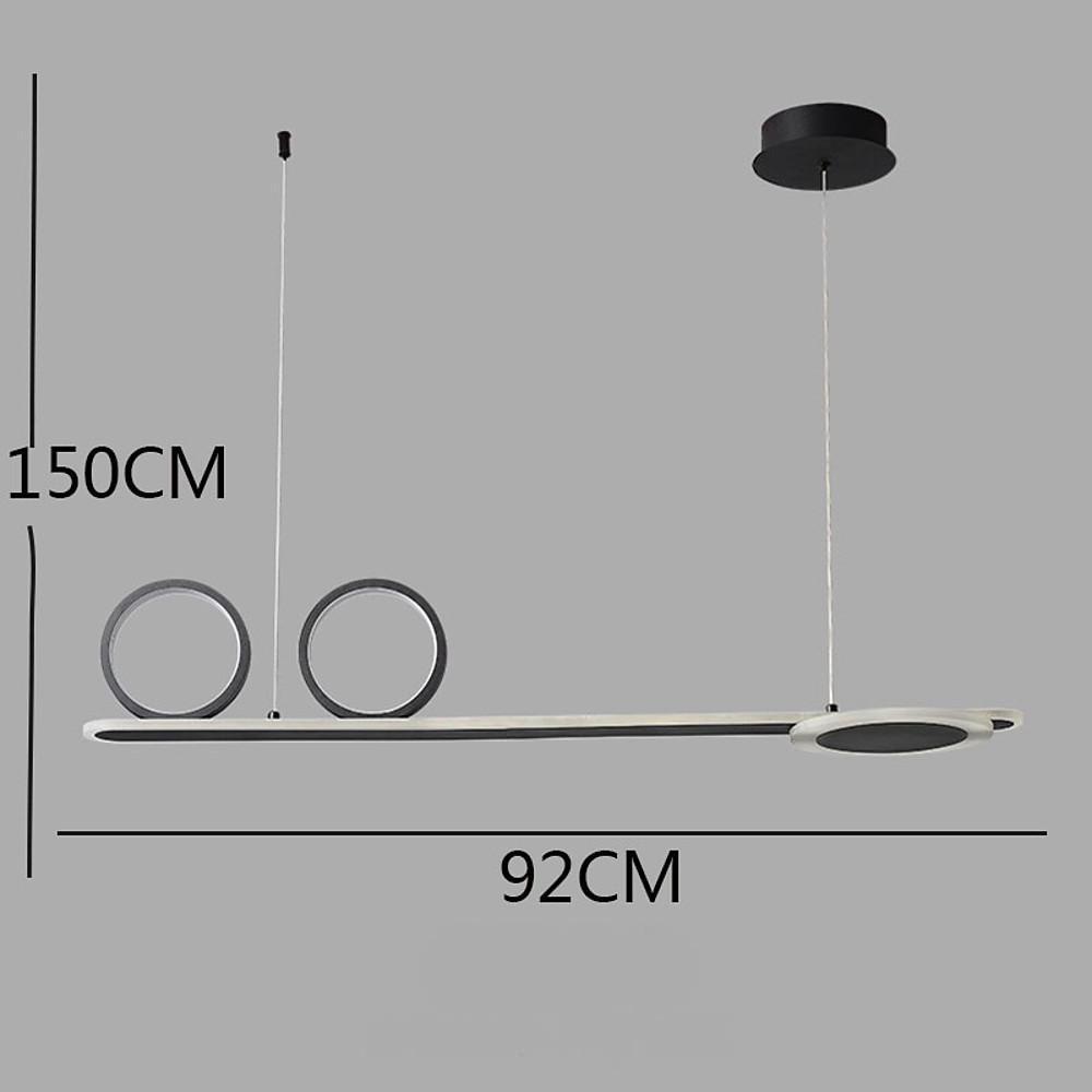 3 Circles Linear Design LED Modern Pendant Lighting Chandeliers-Lighom