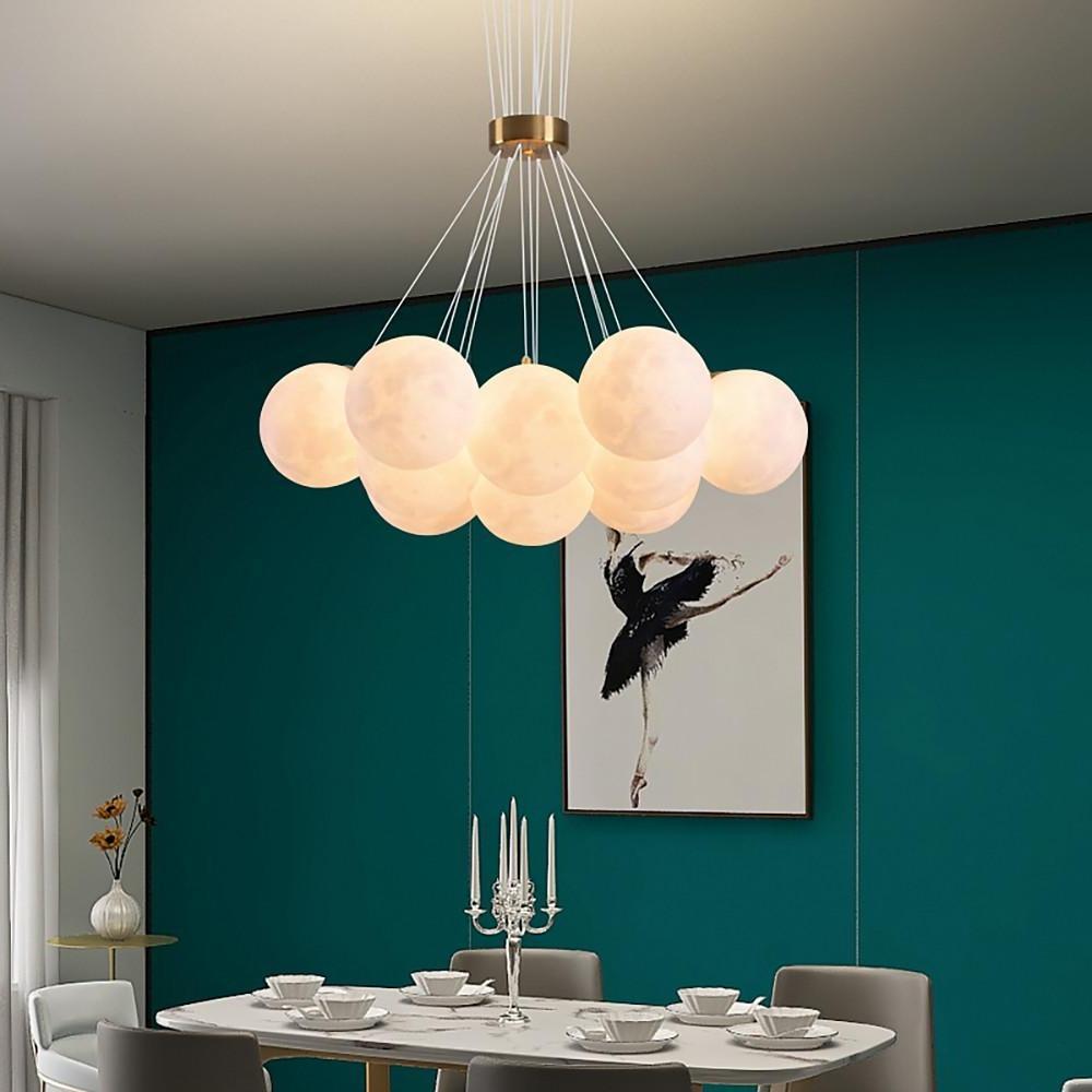 Modern Cluster Globe Chandelier Pendant Light Island Lights Hanging Lamp-Lighom