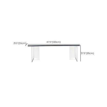 Modern Black and White Counter Height Bar Table — Table Only