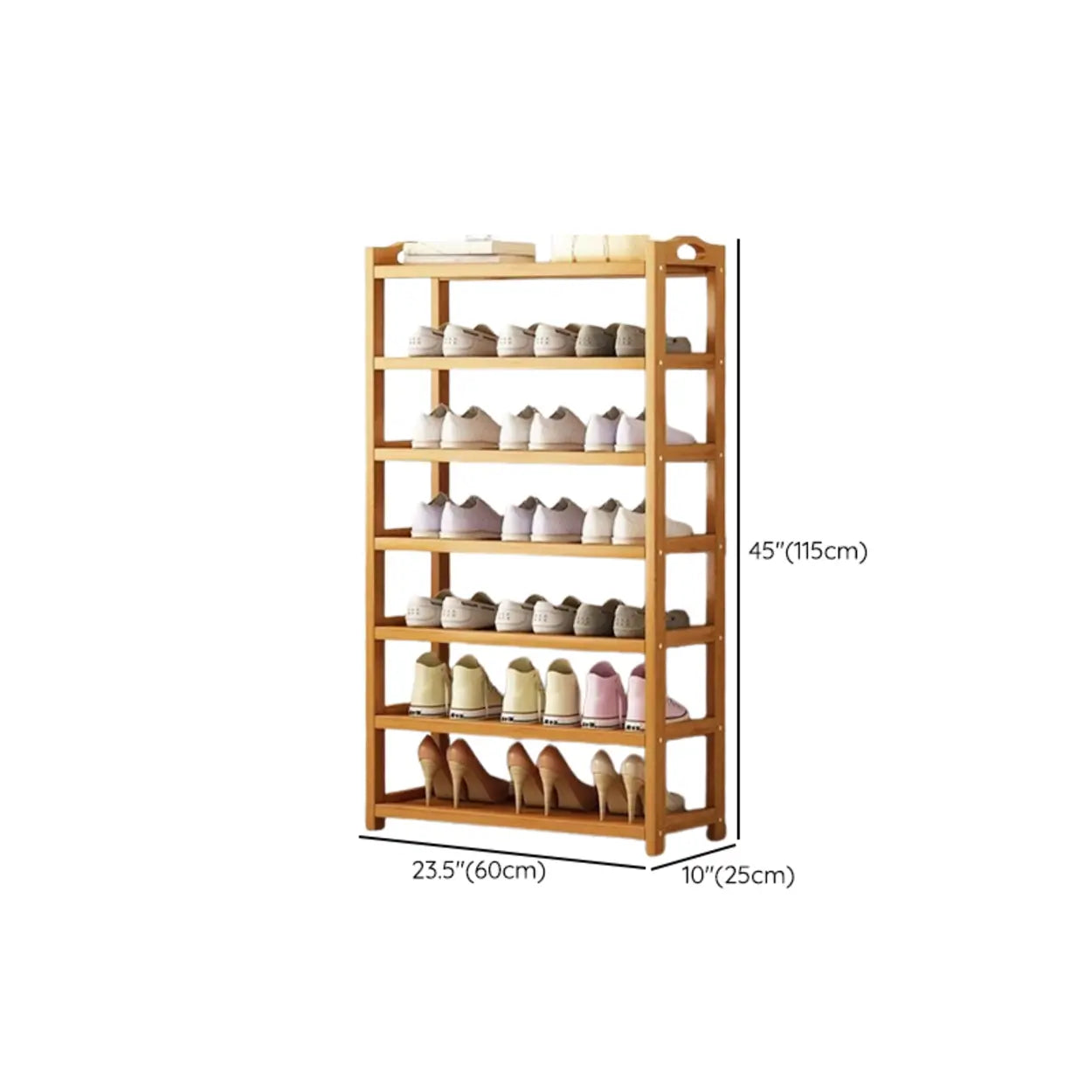 Bamboo Floor Shoe Rack
