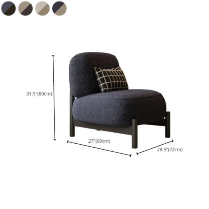 Parlor Mohair Pillow Back Four Leg Side Chair