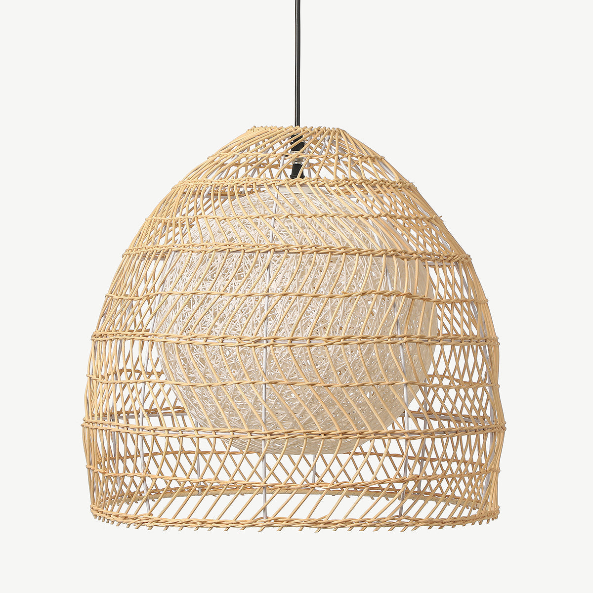 Vintage Rattan Handwoven Basket Lamp Fixtures
