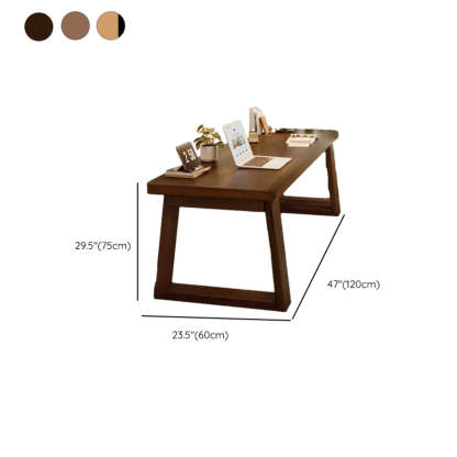 Natural Wood Sledge Home Desk
