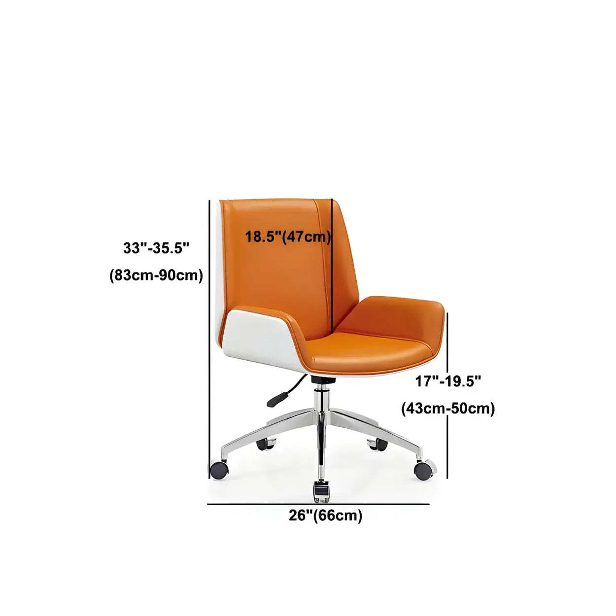 Ergonomic Faux Leather Swivel Office Chair