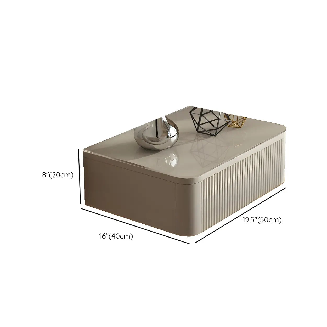 Unique Wall-Mounted White Nightstand with Shelf and Light