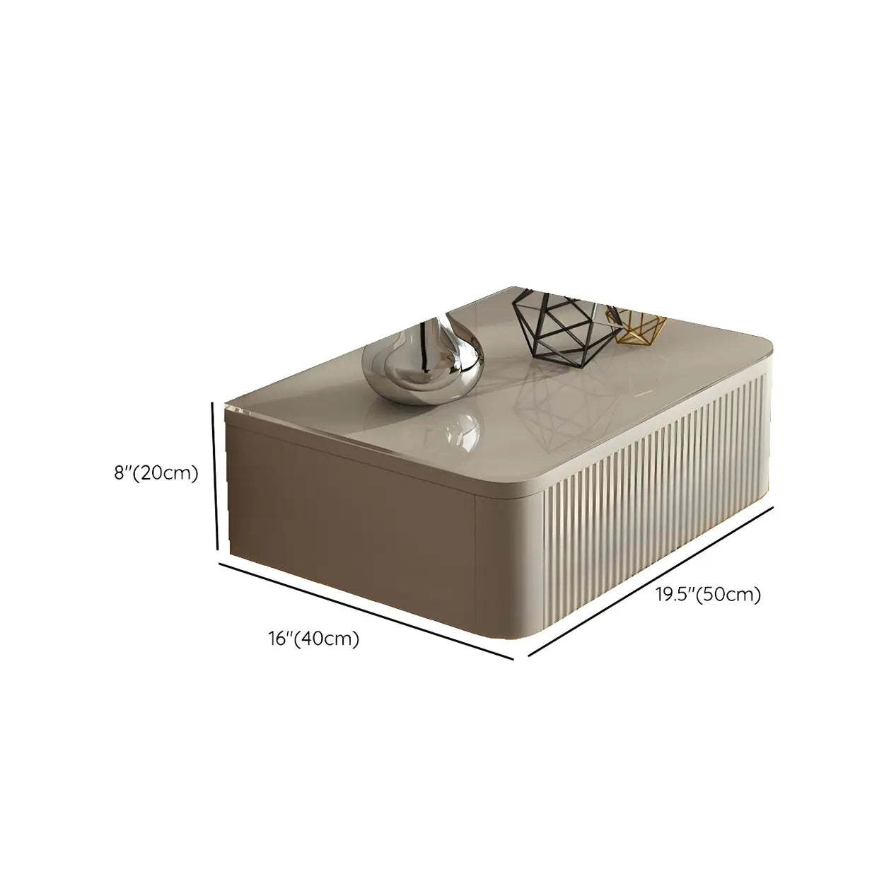 Unique Wall-Mounted White Nightstand with Shelf and Light