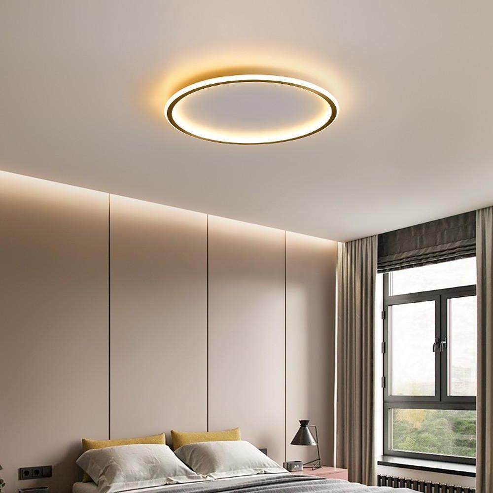 Circle Design Minimalist Nordic Integrated LED Flush Mount Ceiling Light-Lighom