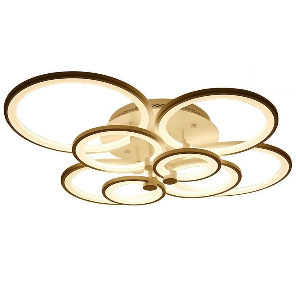 Elegant Semi Flush Mount Ceiling Lights with Unique Overlapping Rings-Lighom