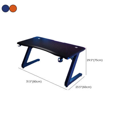 Black Wood Sled Standard Gaming Desk