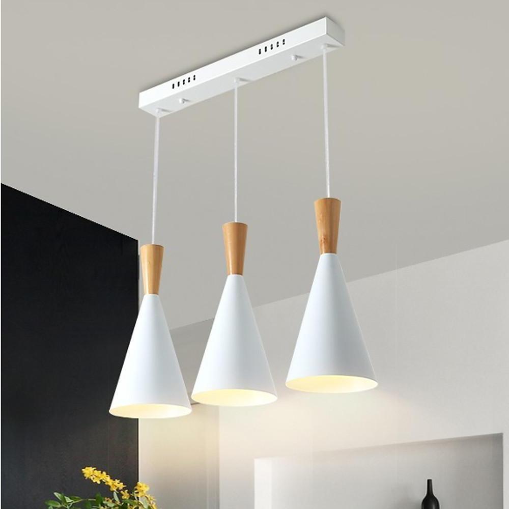Cone Metal White Island Pendant Ceiling Light