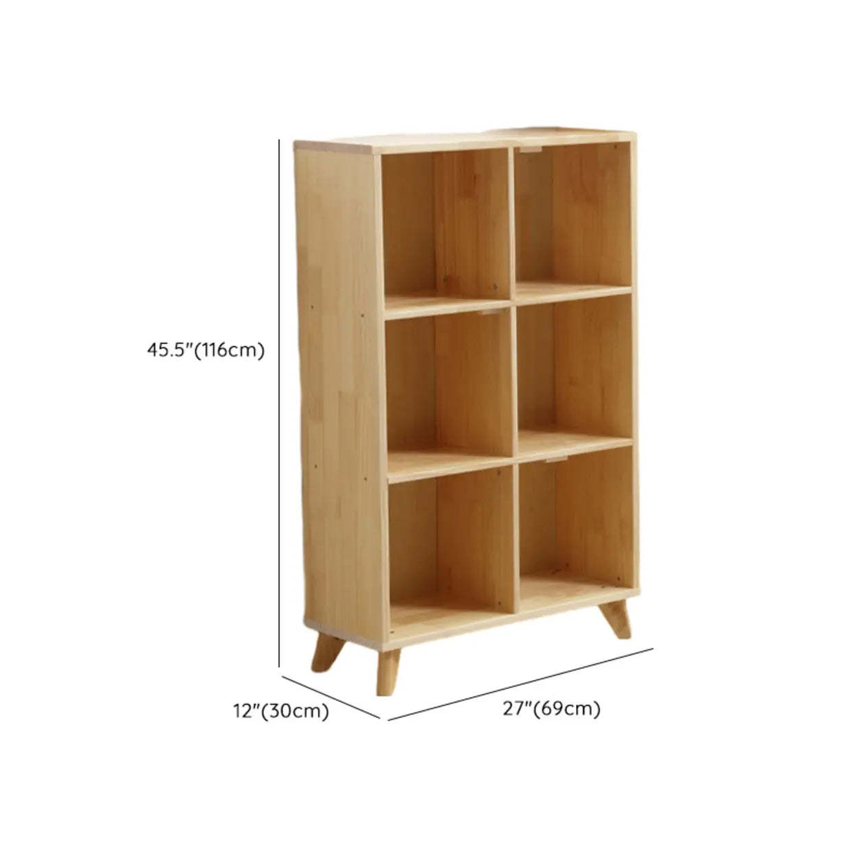 Nordic Modular Wood Storage Bookcase