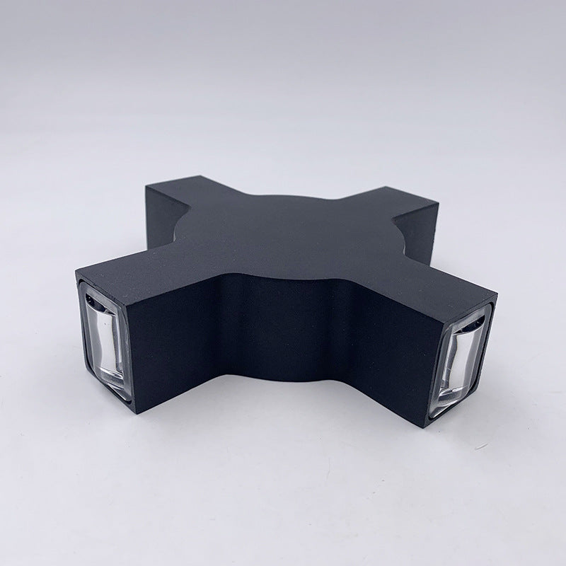 Creative Starlight Decorative LED Waterproof Black Modern Wall Lamp-Lighom