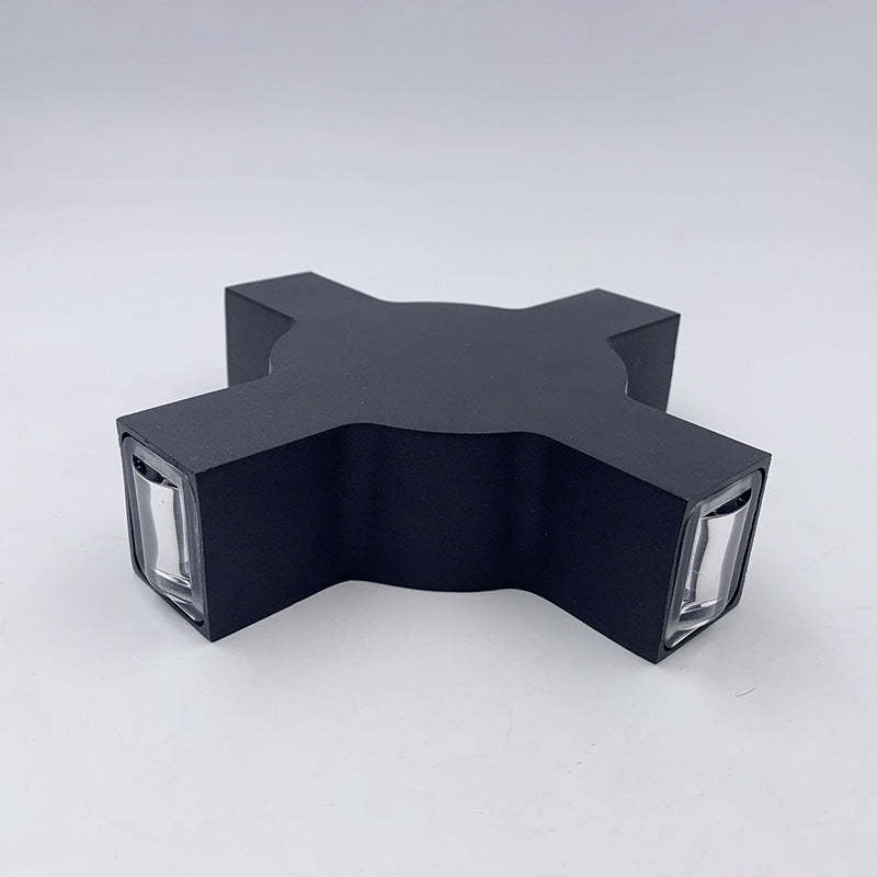 Creative Starlight Decorative LED Waterproof Black Modern Wall Lamp-Lighom