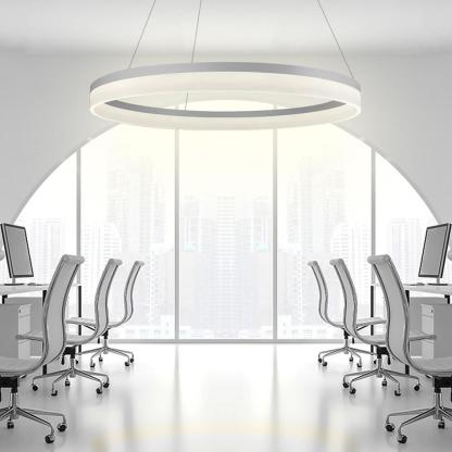 Flat Circular Island Kitchen Pendant Lighting Contemporary Pendant Light-Lighom