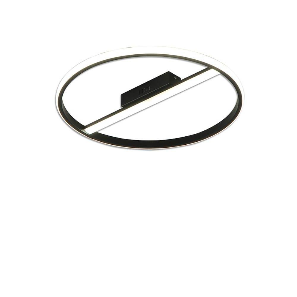 White circle flush mount lighting — Dimmable with Remote
