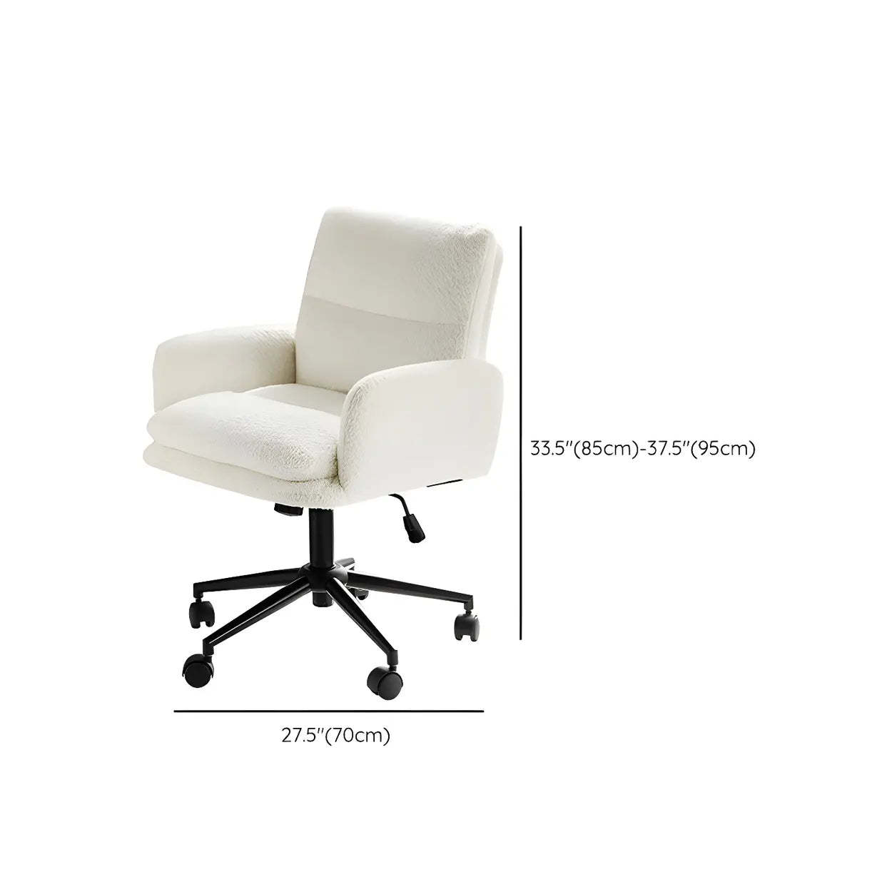 Modern Swivel Black Task Office Chair