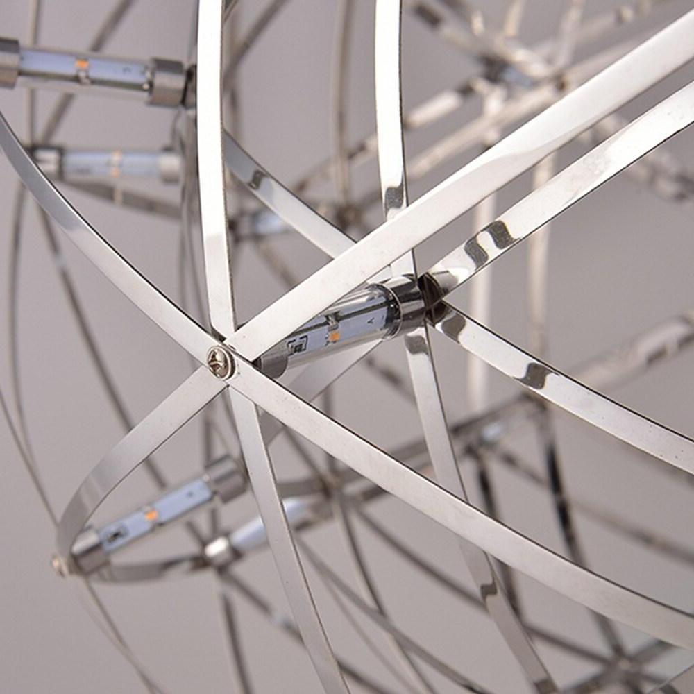 12 inch Stanless Steel LED Endless Woven Sphere Pendant Modern Lights-Lighom