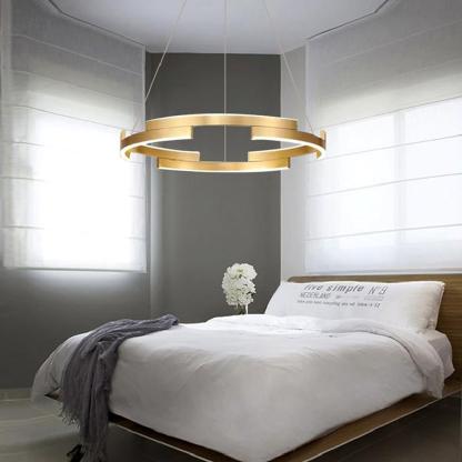 Modern Geometrical Circle Chandelier Pendant Light for Bedroom-Lighom
