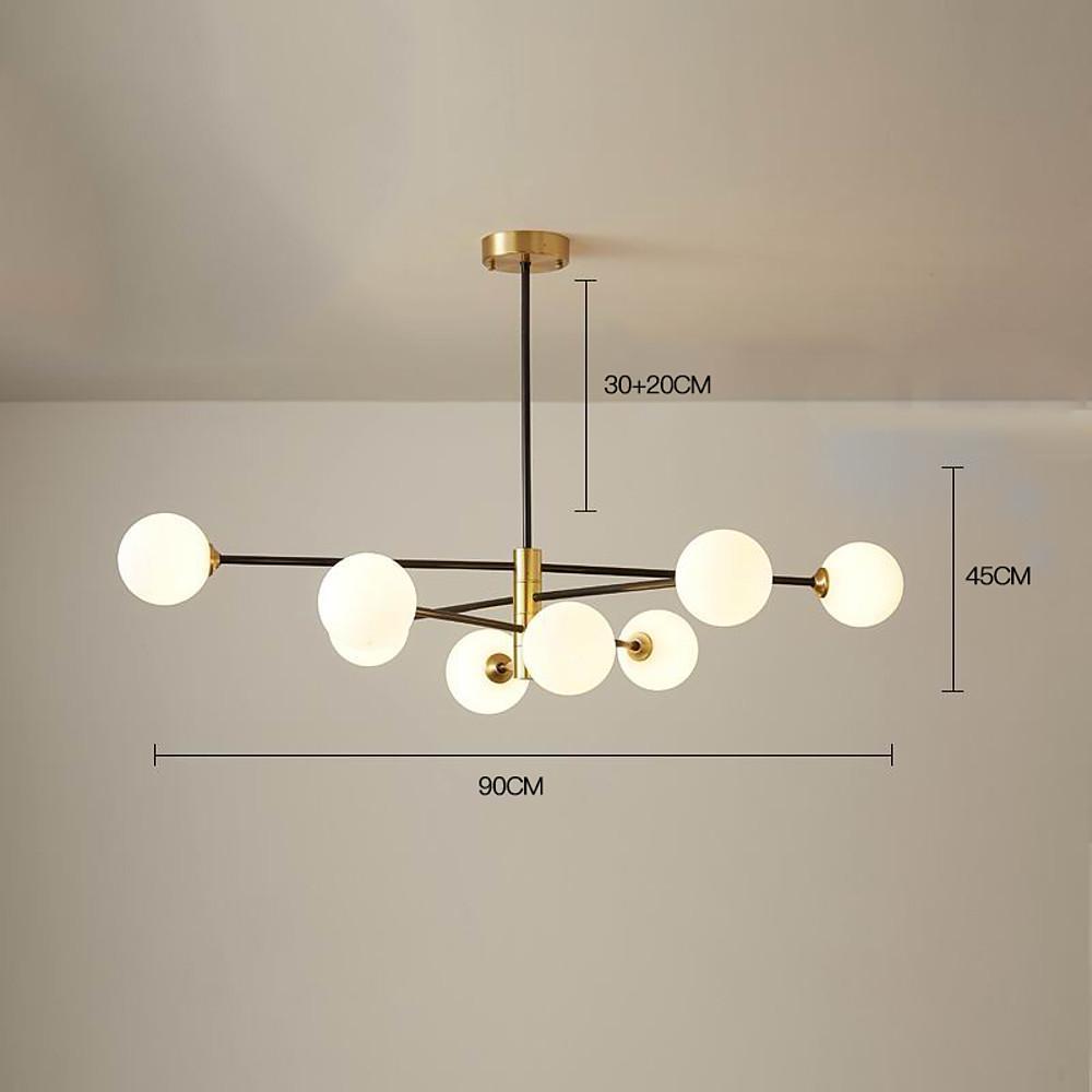 Industrial Modern Cluster Globe Geometric Pendant Light Ceiling Light-Lighom