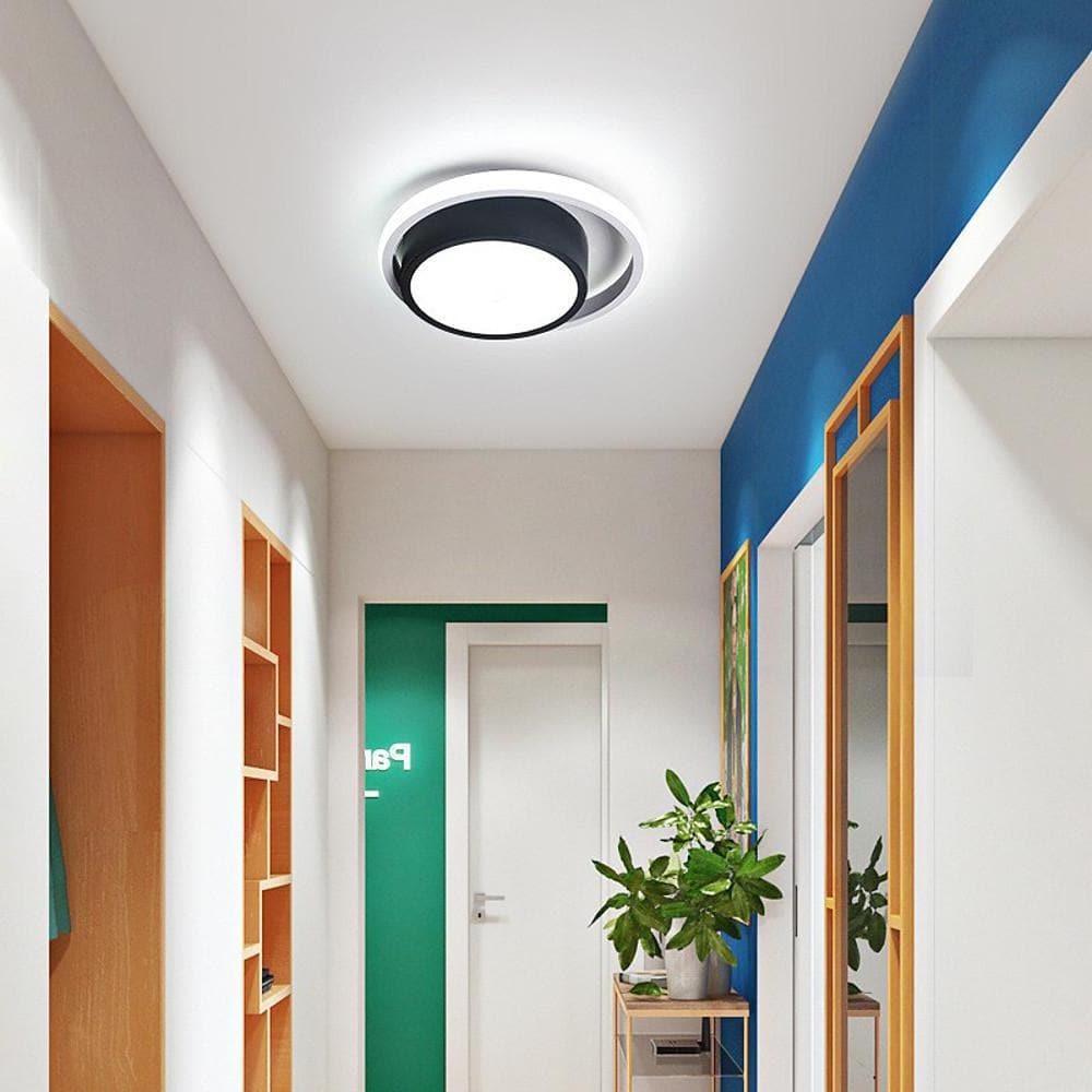 Square Circle LED Modern Flush Mount Ceiling Lamp