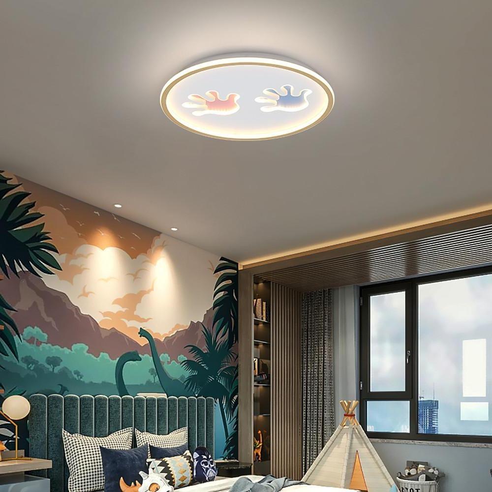 Round Hand Image LED Nordic Flush Mount Ceiling Light