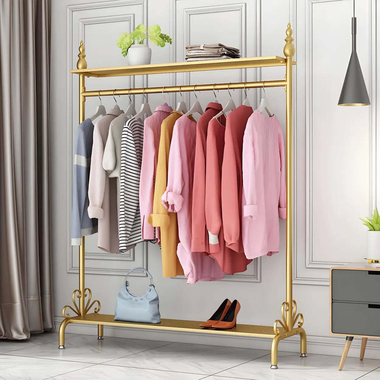 Modern home decor hall trees & coat racks in metal